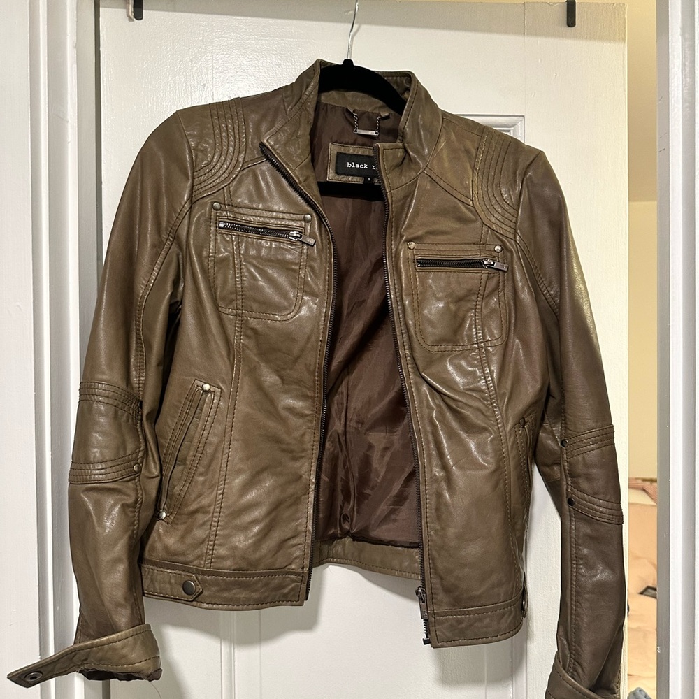 100% REAL LEATHER JACKET Size Small